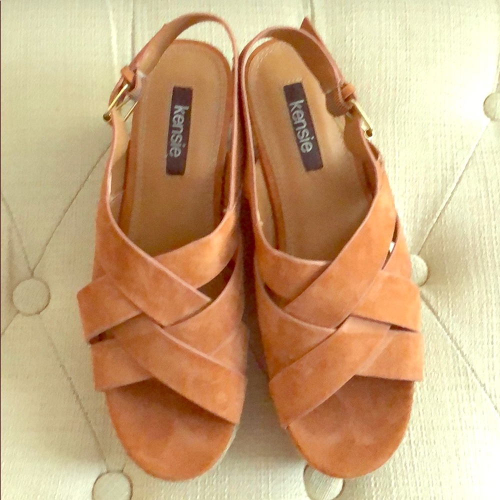 Kenzie wedge Sandal rust tan